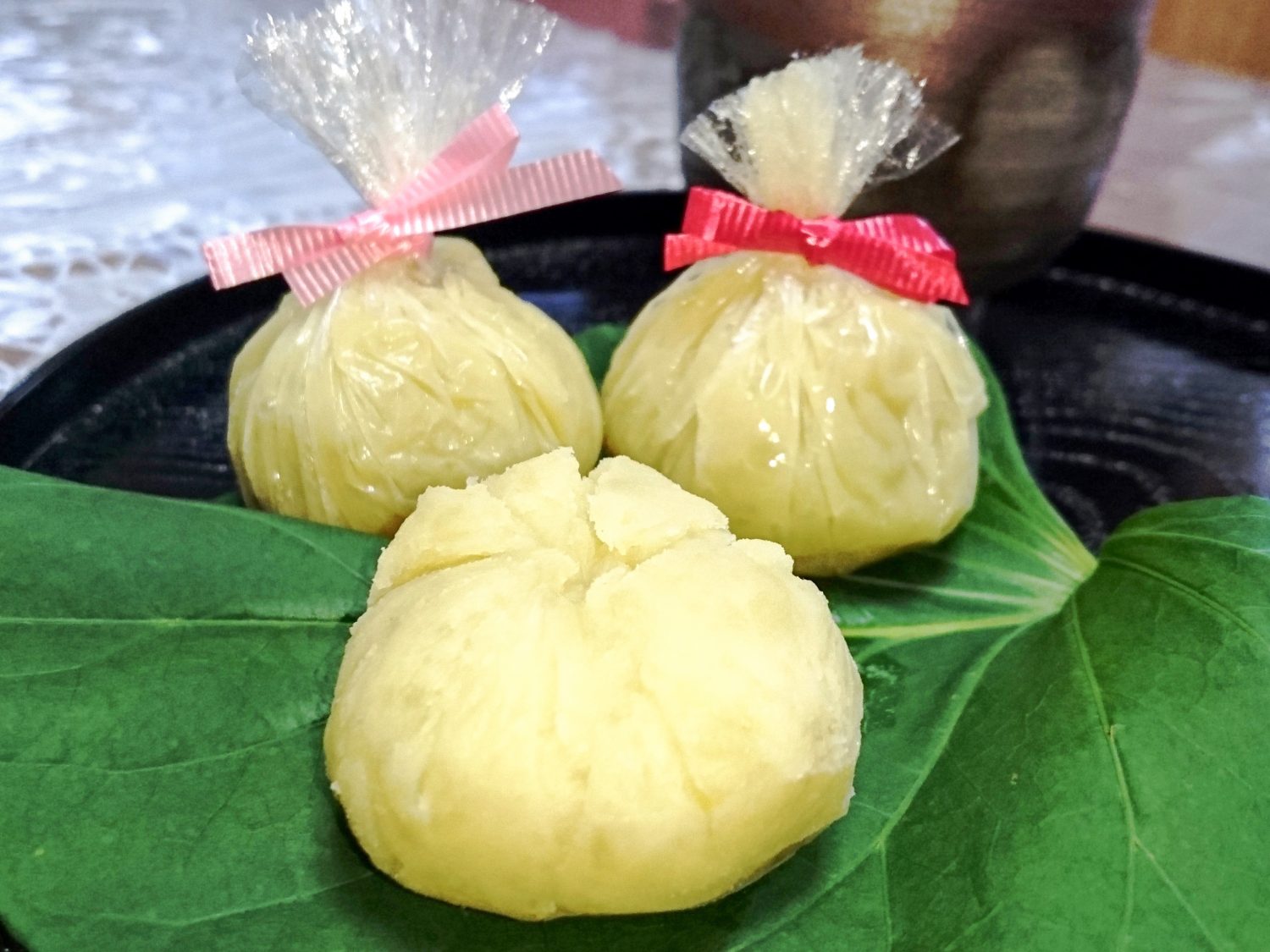 土佐紅の茶巾の写真(高知県高知市)
