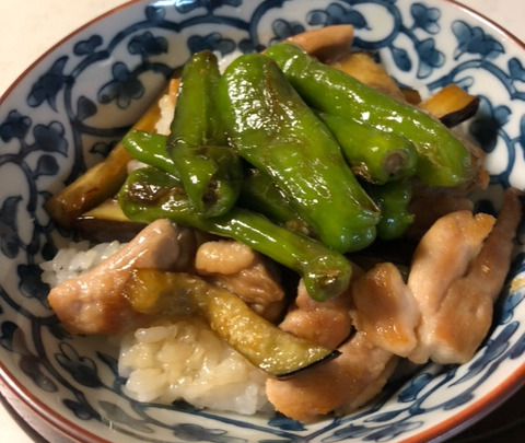 ししとう丼の写真(高知県高知市)