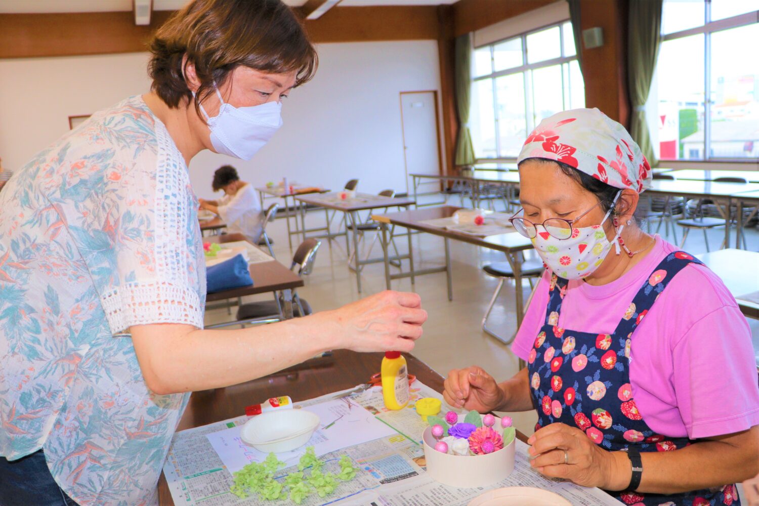 ✿安芸地区園芸女性部活動✿ 大切な人に贈るプリザーブドフラワー💐の写真(高知県高知市)