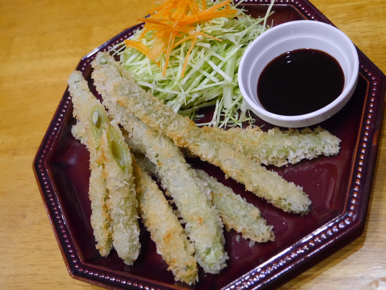 秋豆の一本まるごとフライの写真(高知県高知市)
